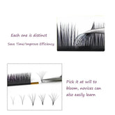 TDANCE Individual Easy Fan Eyelashes Extension Faux Mink Soft Natural Volume Makeup Fast Blooming False Lash Growth Lift Beauty - GiFTiFY