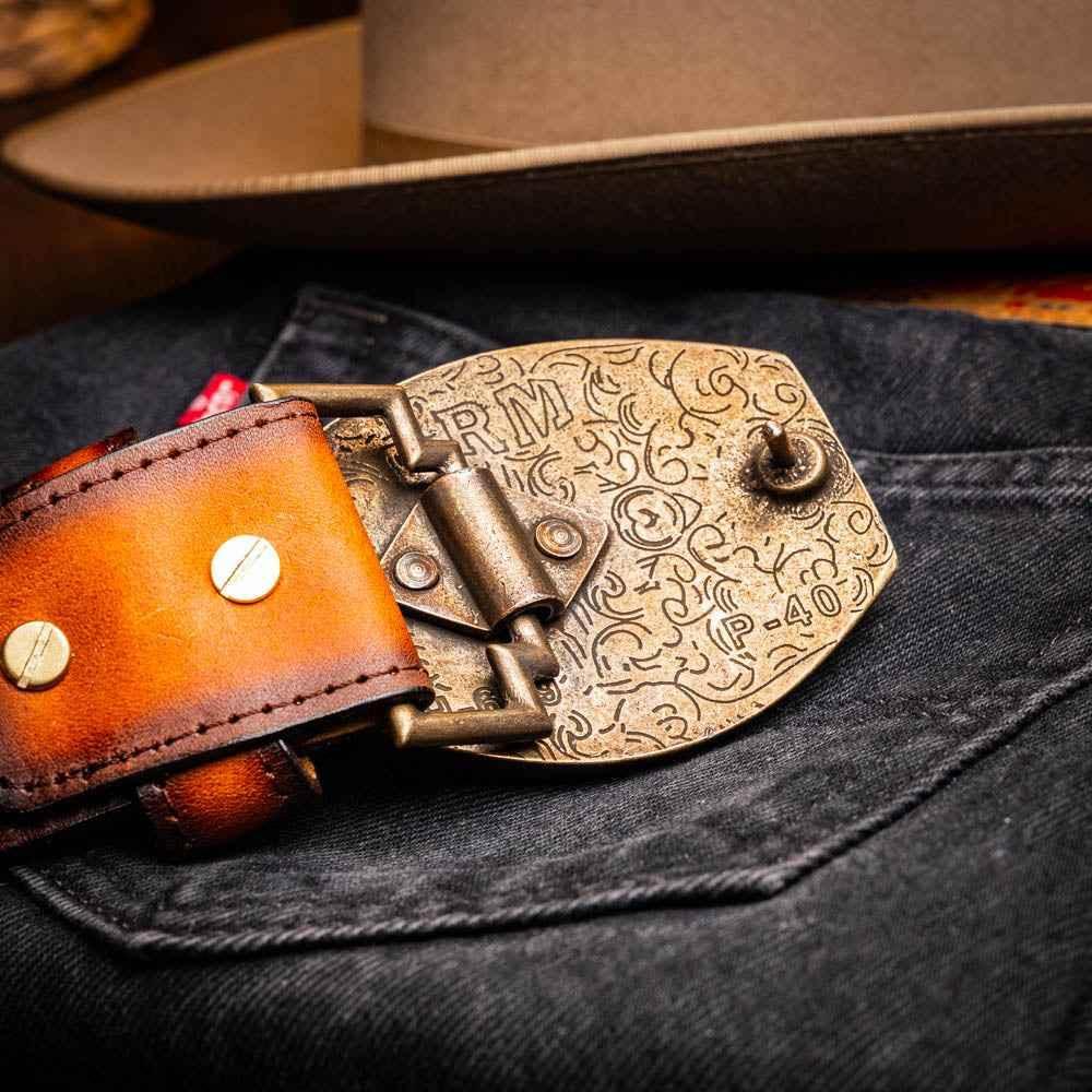 Texas Belt Aged Brown Belts by Marco Di Milano