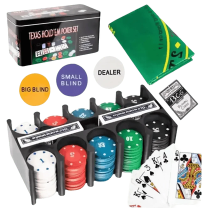 Texas Holdem Poker Chip Set - GiFTiFY