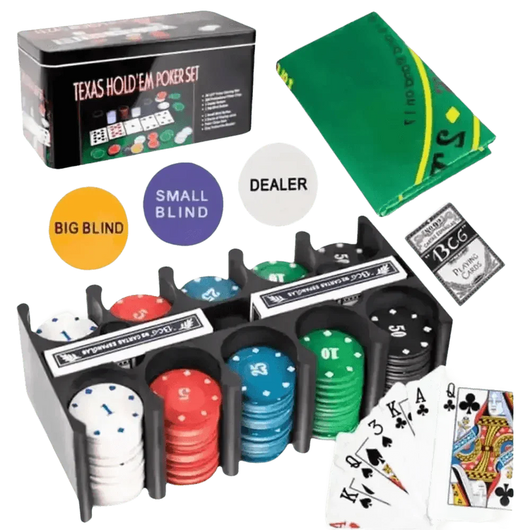 Texas Holdem Poker Chip Set - GiFTiFY