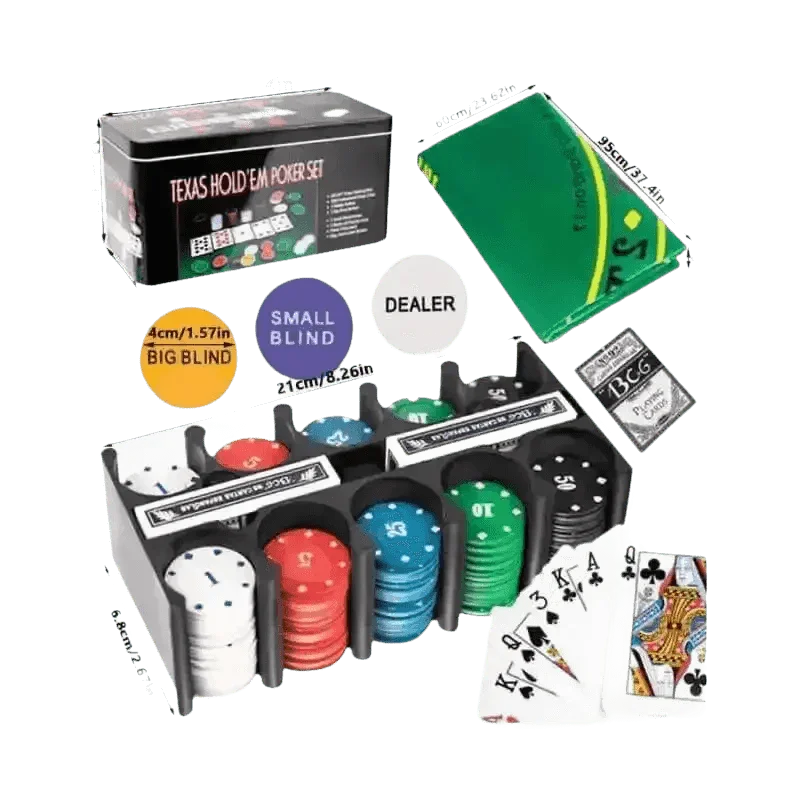 Texas Holdem Poker Chip Set - GiFTiFY