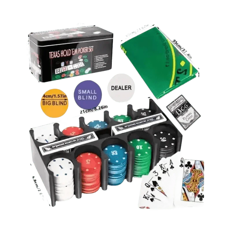 Texas Holdem Poker Chip Set - GiFTiFY