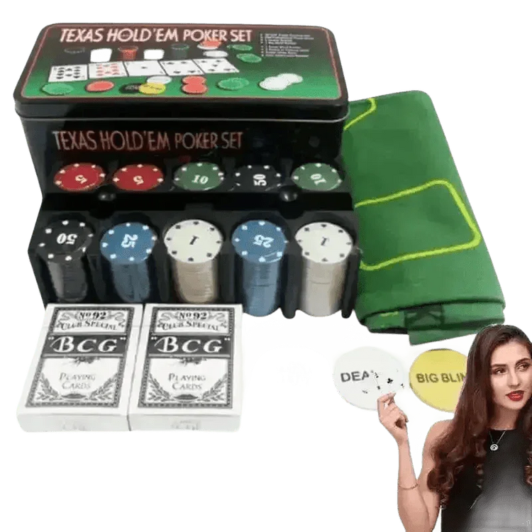 Texas Holdem Poker Chip Set - GiFTiFY