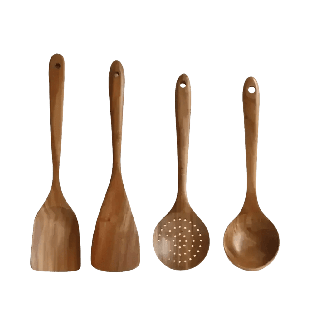 Thailand Wood Kitchenware Cooking Spoons Set - GiFTiFY