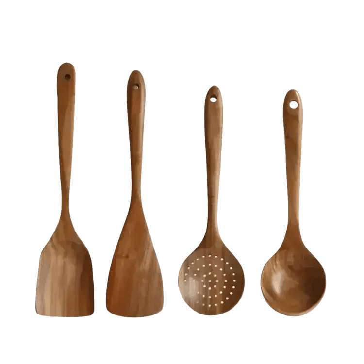 Thailand Wood Kitchenware Cooking Spoons Set - GiFTiFY