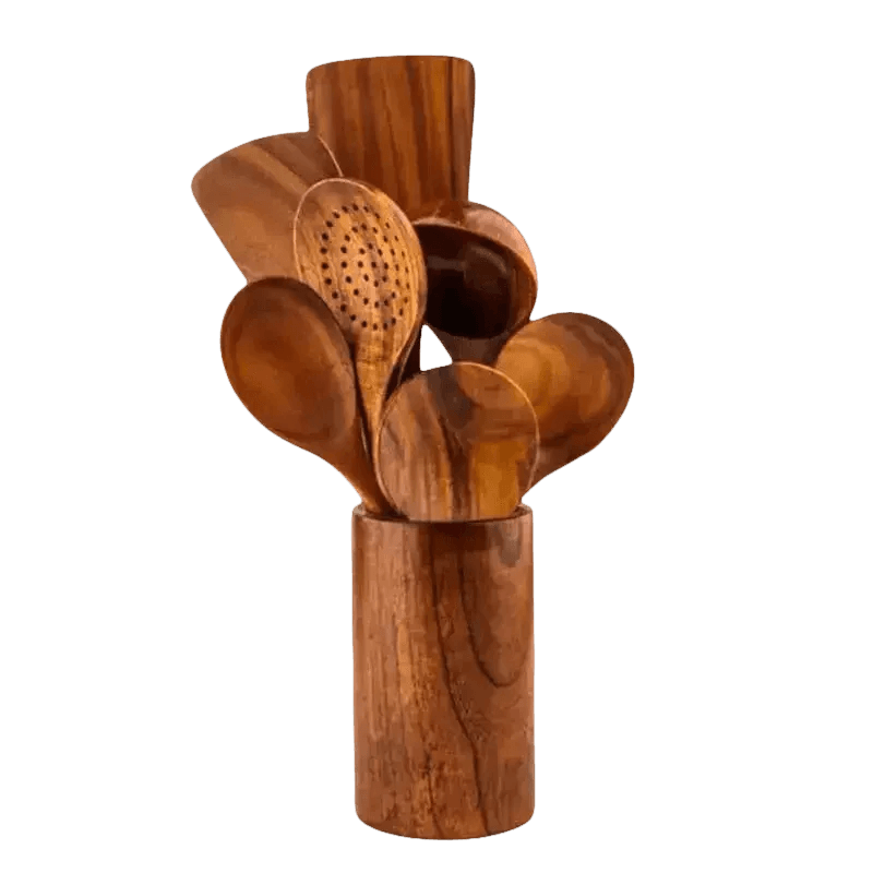 Thailand Wood Kitchenware Cooking Spoons Set - GiFTiFY