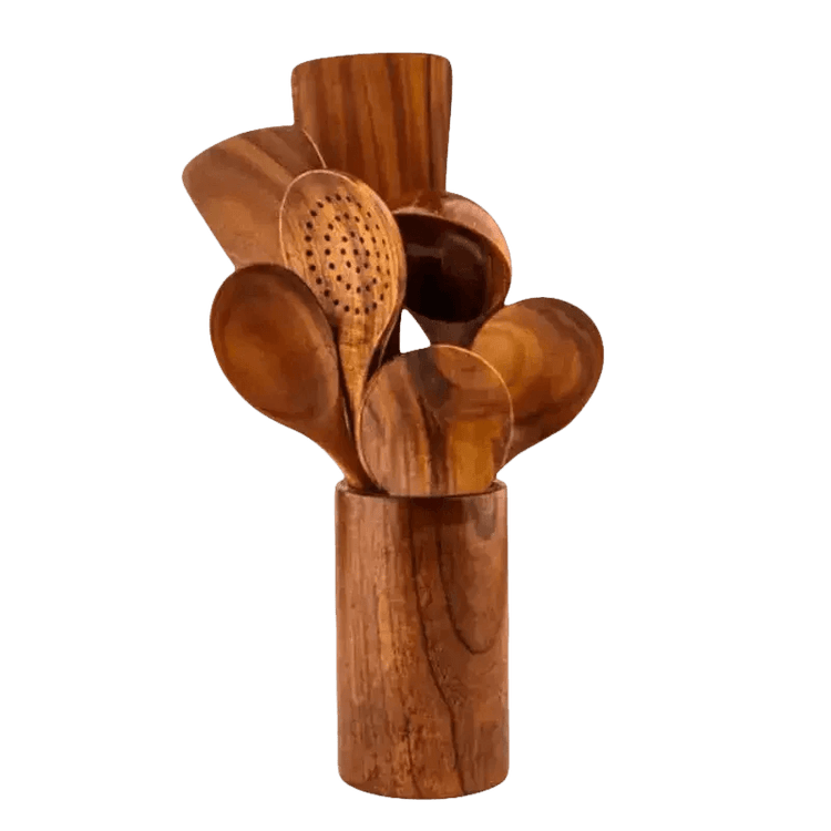 Thailand Wood Kitchenware Cooking Spoons Set - GiFTiFY