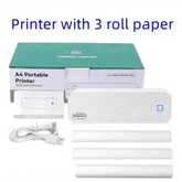 Thermal Portable Mini Printer with Paper Samples Mini Office Bluetooth Printer. - GiFTiFY
