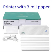Thermal Portable Mini Printer with Paper Samples Mini Office Bluetooth Printer.