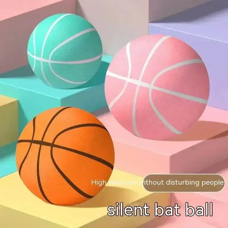 Three Colorful Toddler Children's Ball Set. Elastic Ball Toy. Silent Basketball by CJ