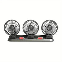 Three-Head USB Car Fan with Aromatherapy usb mini air cooler
