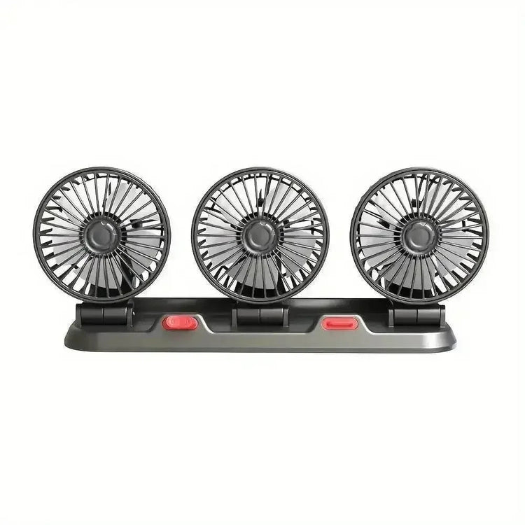 Three-Head USB Car Fan with Aromatherapy usb mini air cooler - GiFTiFY