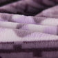DaDa Bedding Orchid Blossoms Striped Floral Lavender Plush Fleece Flannel Throw Blanket (XY9833)