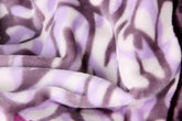 DaDa Bedding Orchid Blossoms Striped Floral Lavender Plush Fleece Flannel Throw Blanket (XY9833) - GiFTiFY