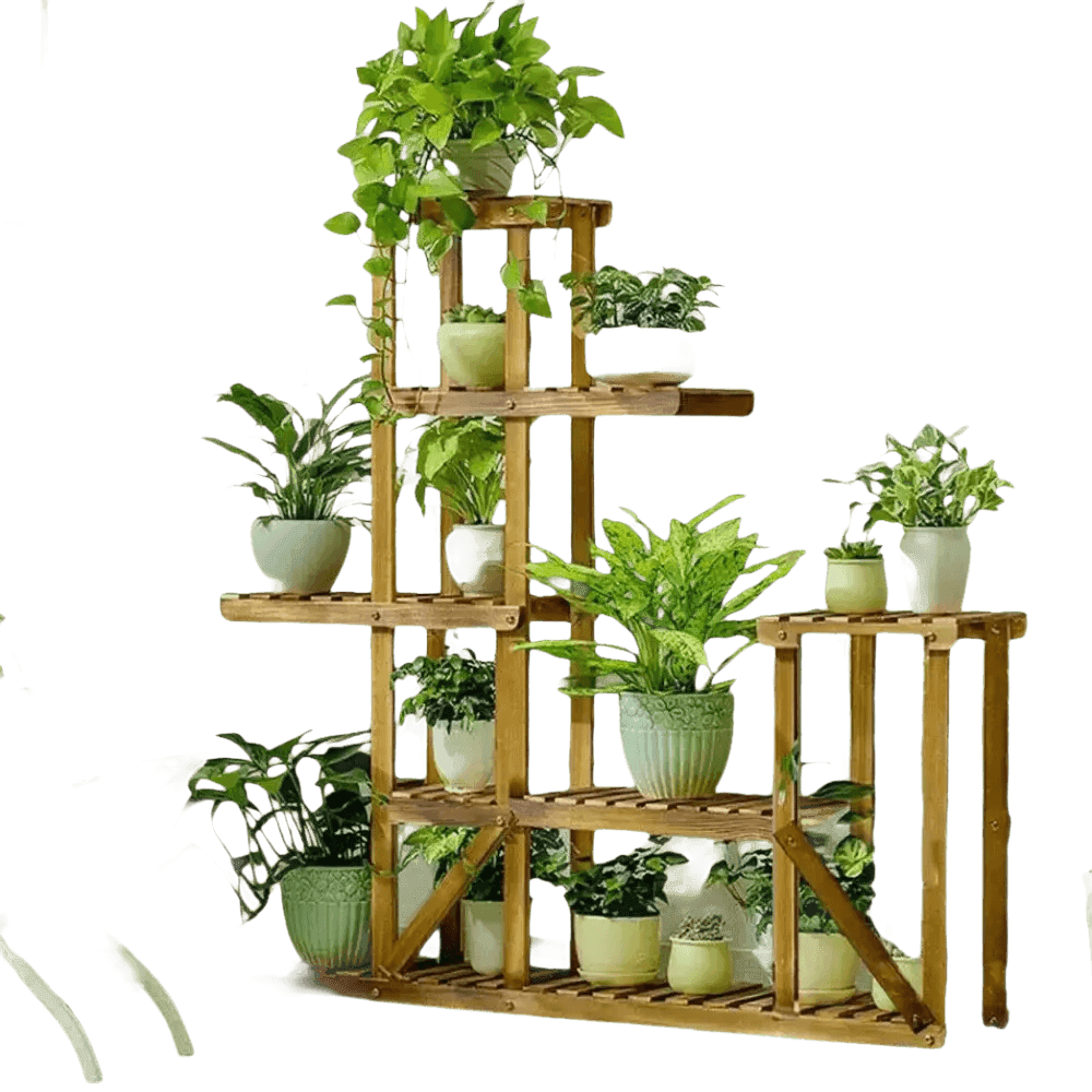 Tier Indoor Wood Plant Stand - GiFTiFY