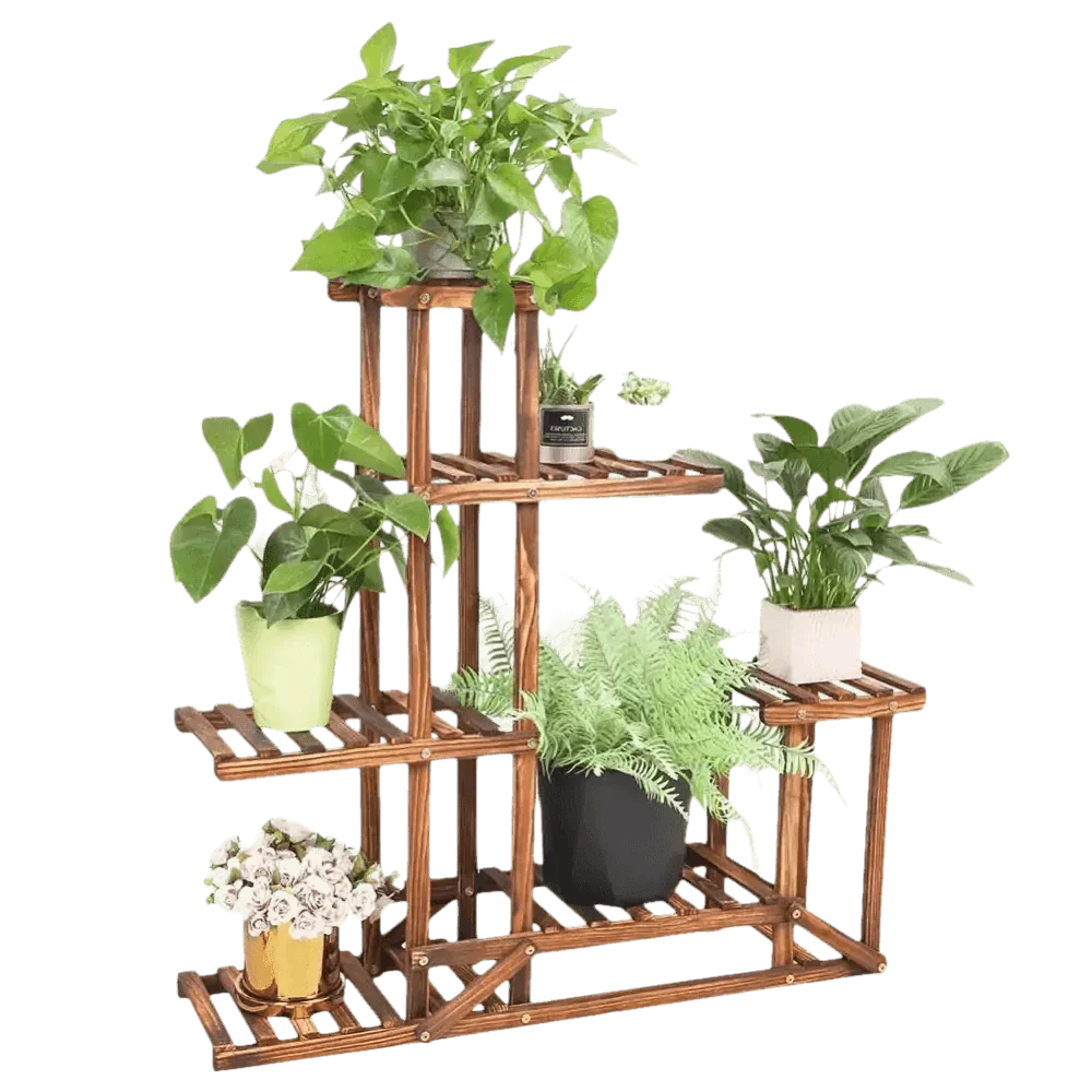 Tier Indoor Wood Plant Stand Plant Stand by unhohome Store