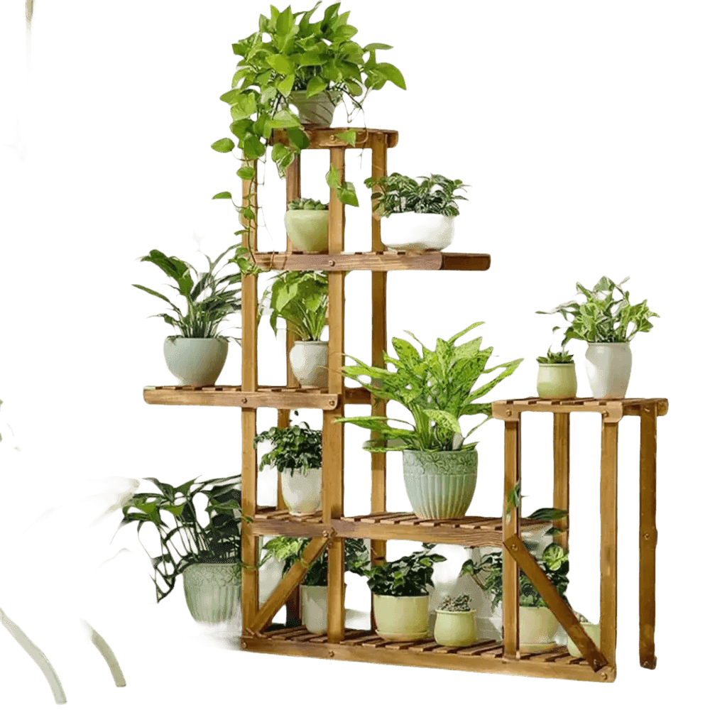 Tier Indoor Wood Plant Stand Plant Stand by unhohome Store