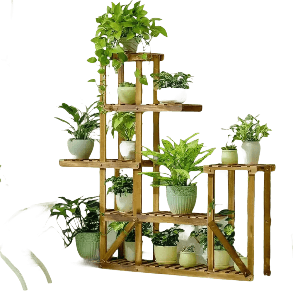 Tier Indoor Wood Plant Stand - GiFTiFY
