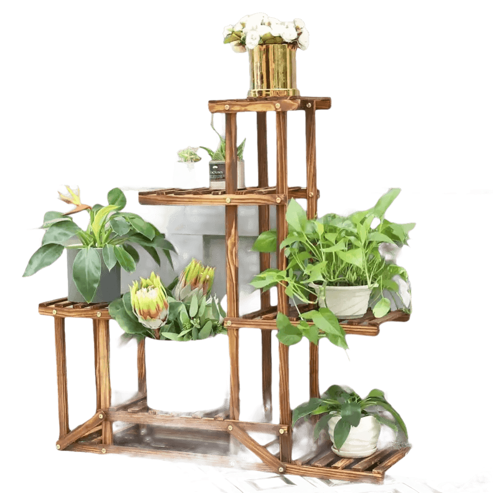 Tier Indoor Wood Plant Stand - GiFTiFY