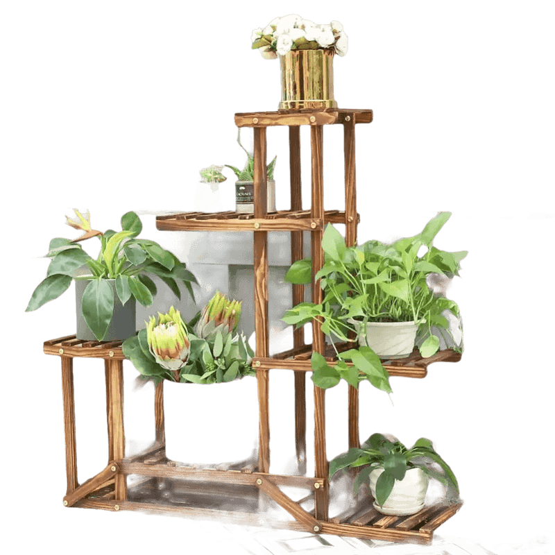 Tier Indoor Wood Plant Stand Plant Stand by unhohome Store