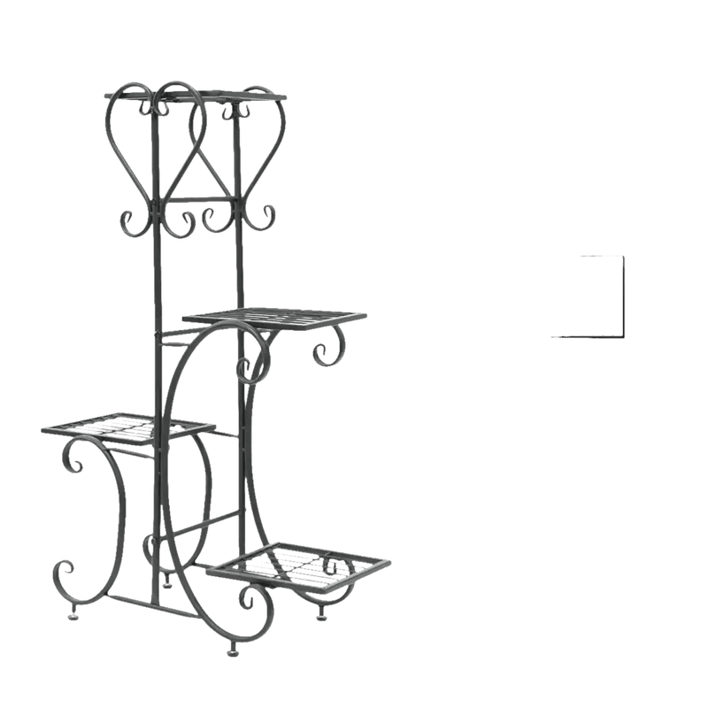 Tiered Metal Plant Stand with Plants Plant Stand by Wisfor Store