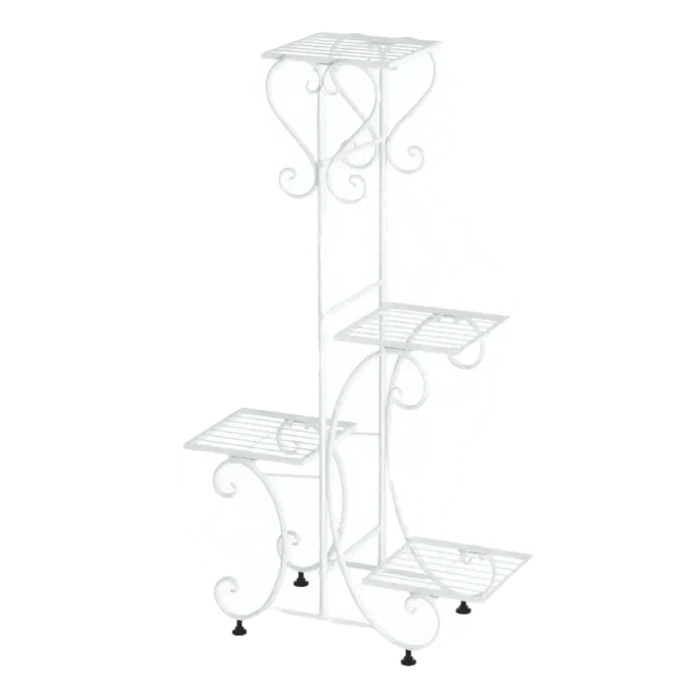 Tiered Metal Plant Stand with Plants - GiFTiFY