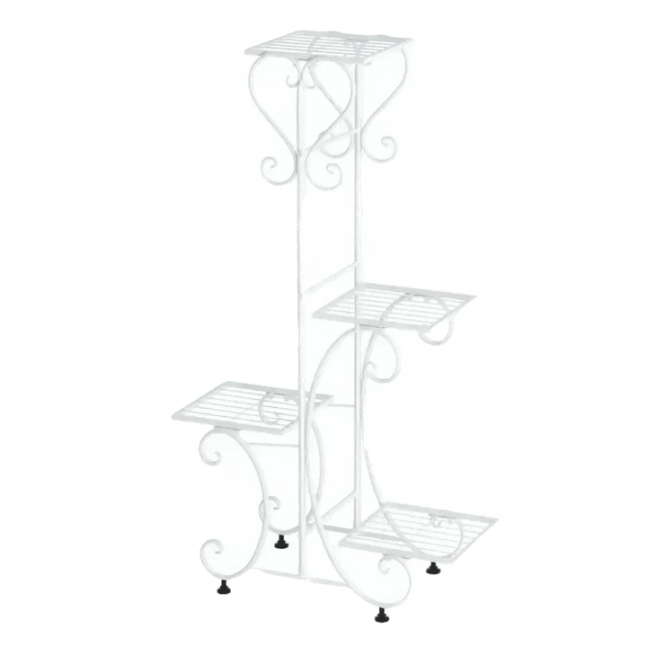 Tiered Metal Plant Stand with Plants - GiFTiFY