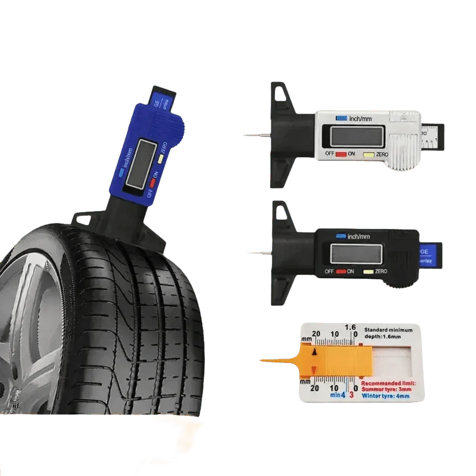 Tire Tread Depth Gauge Set Digital Tread Depth Gauge Tread Depth Gauge Digital Caliper by Tooleye Official Store