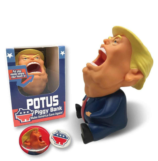 TRUMP TOY COLLECTIBLE COIN BANK - GiFTiFY