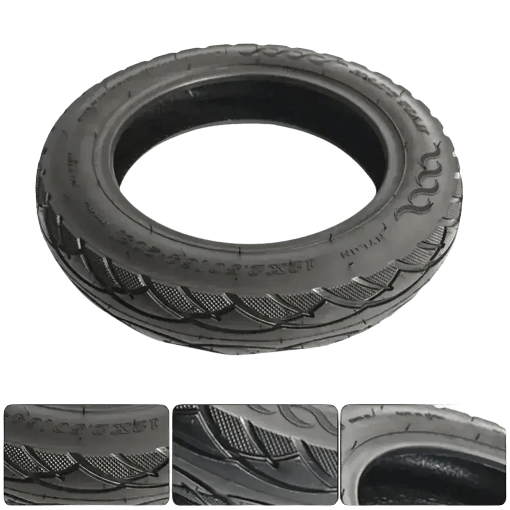 Two Black Electric Scooter 12x2 Tubeless Tyres - GiFTiFY