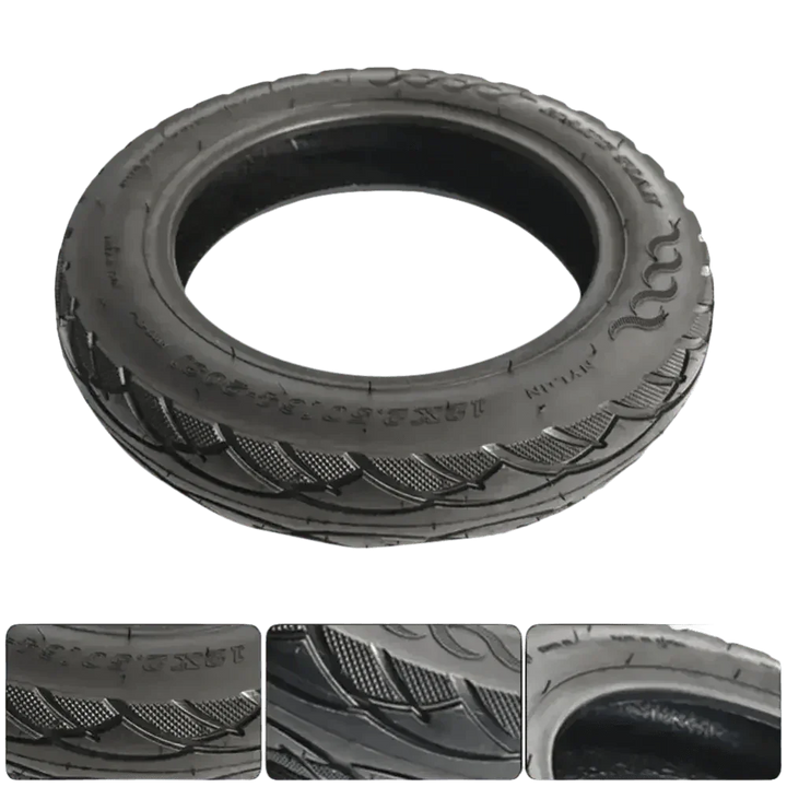 Two Black Electric Scooter 12x2 Tubeless Tyres - GiFTiFY