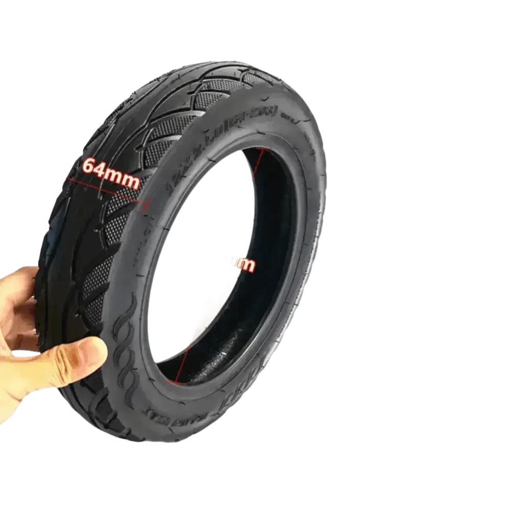 Two Black Electric Scooter 12x2 Tubeless Tyres - GiFTiFY