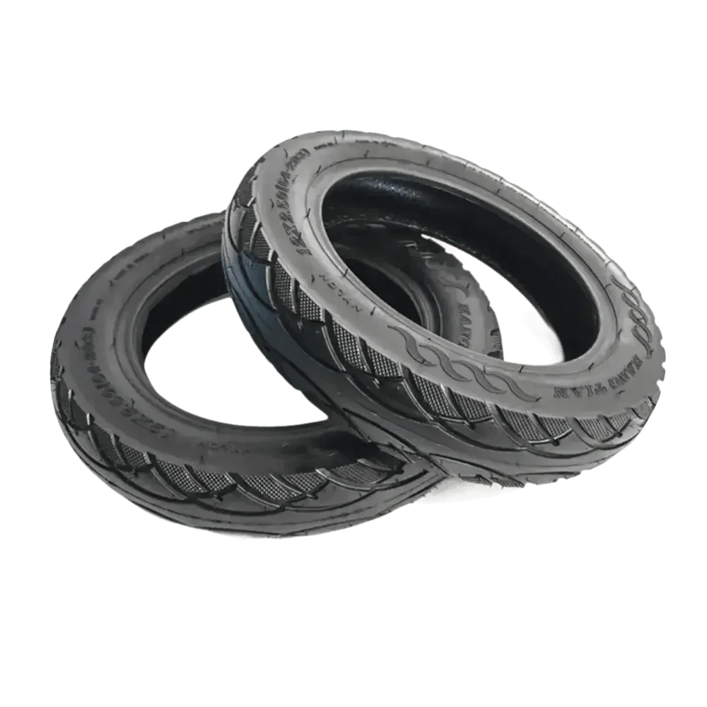 Two Black Electric Scooter 12x2 Tubeless Tyres - GiFTiFY