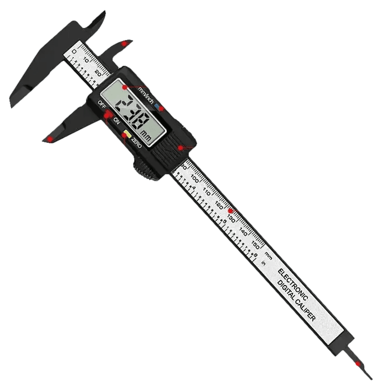 Two Black Digital Calipers Electronic Vernier Caliper Set - GiFTiFY