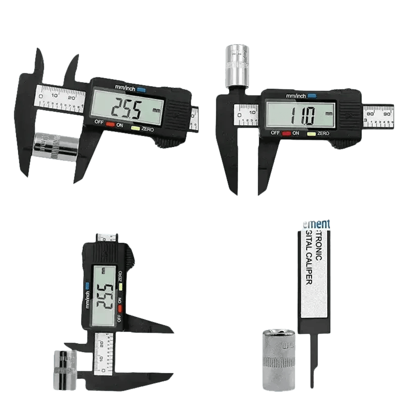 Two Black Digital Calipers Electronic Vernier Caliper Set - GiFTiFY