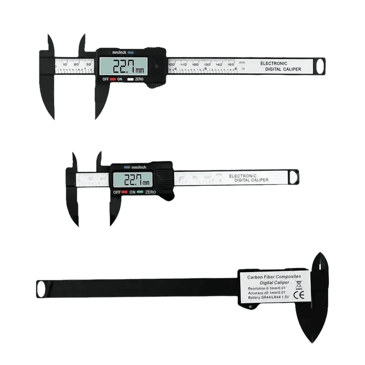 Two Black Digital Calipers Electronic Vernier Caliper Set - GiFTiFY