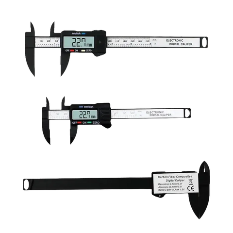 Three digital calipers.