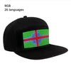 Two Black LED Message Display Baseball Cap USB Rechargeable - GiFTiFY