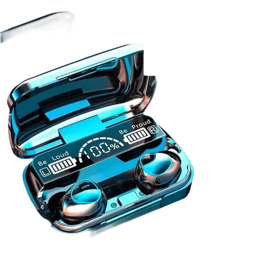 M10 Black TWS Bluetooth Earphones 3500mAh Charging Box - GiFTiFY