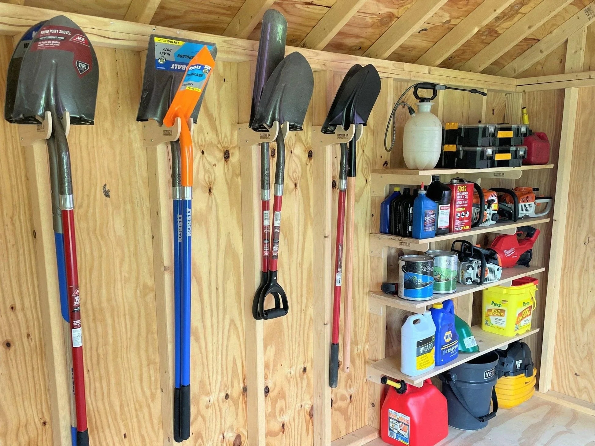 Ultimate Shed Organization Kit – Yard & Garden Tool Rack HangThis Up My Shed Organizing System
