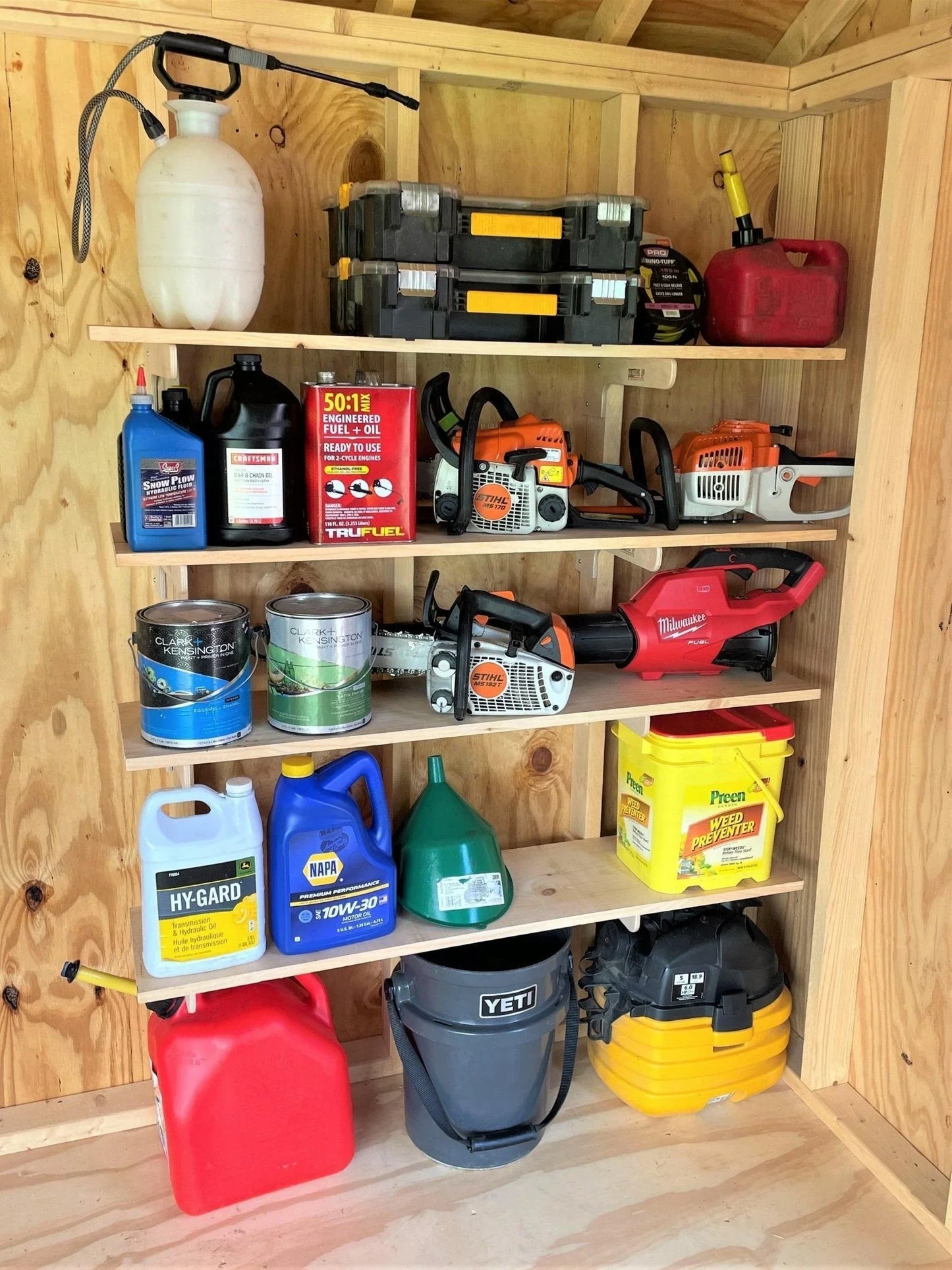 Ultimate Shed Organization Kit – Yard & Garden Tool Rack HangThis Up My Shed Organizing System