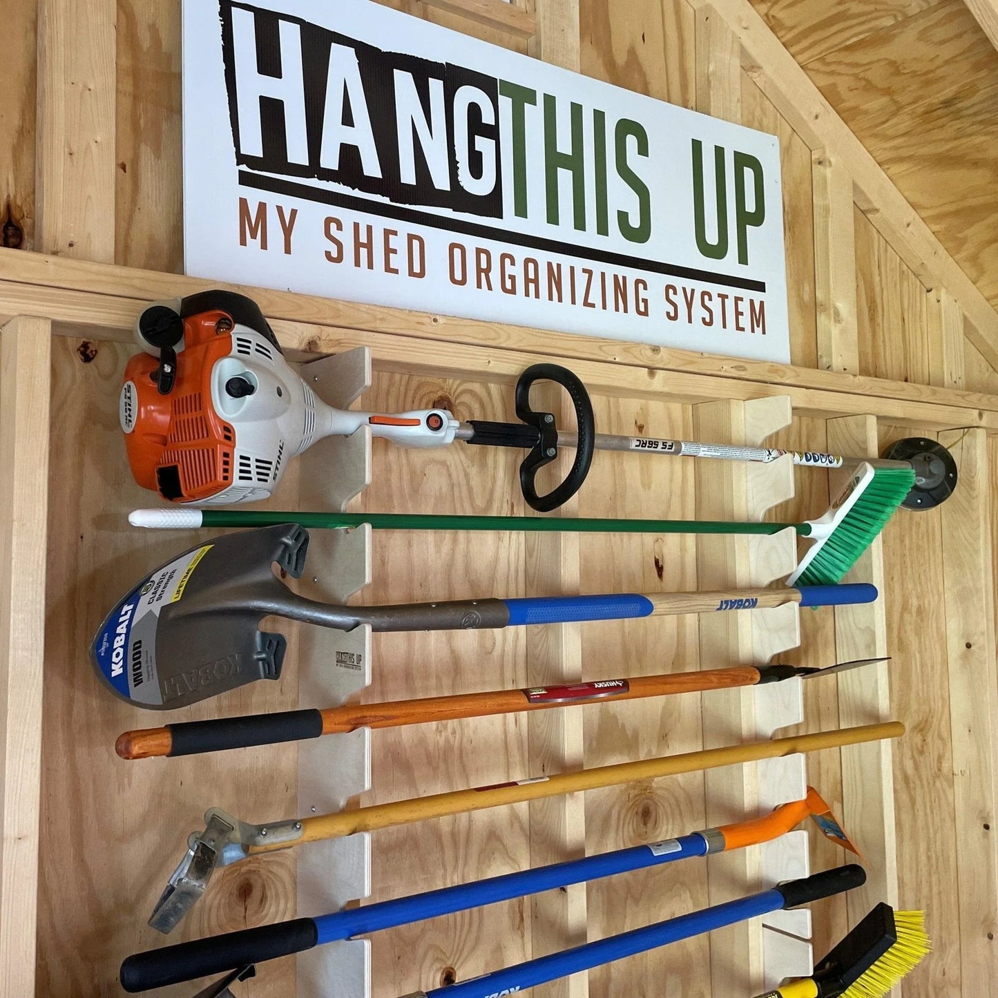 Ultimate Shed Organization Kit – Yard & Garden Tool Rack HangThis Up My Shed Organizing System