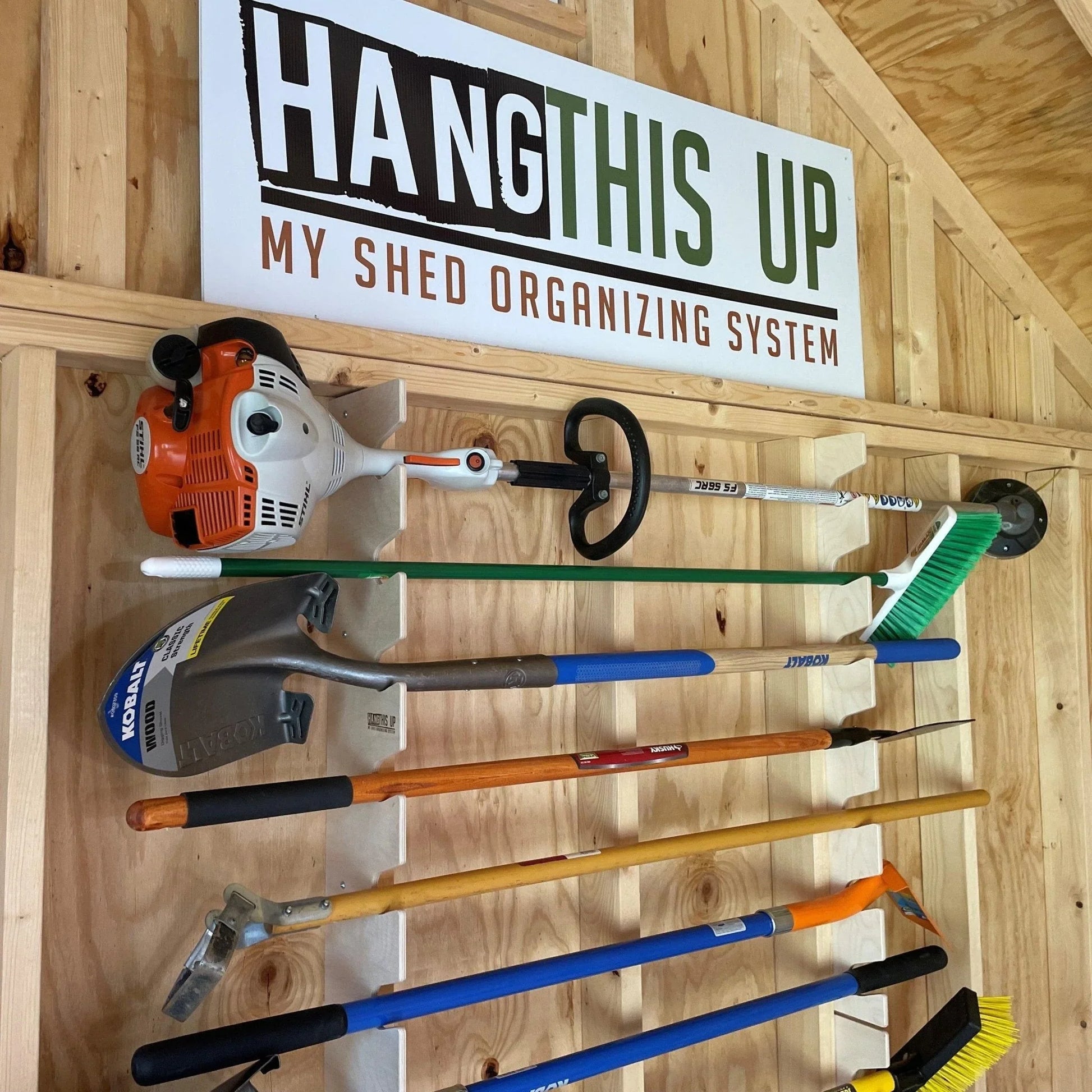 Ultimate Shed Organization Kit – Yard & Garden Tool Rack HangThis Up My Shed Organizing System