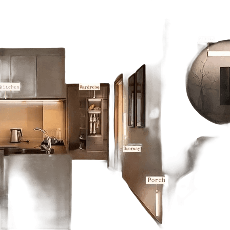 Under Cabinet Motion Sensor Light Motion Sensor Light by MengLove Official Store