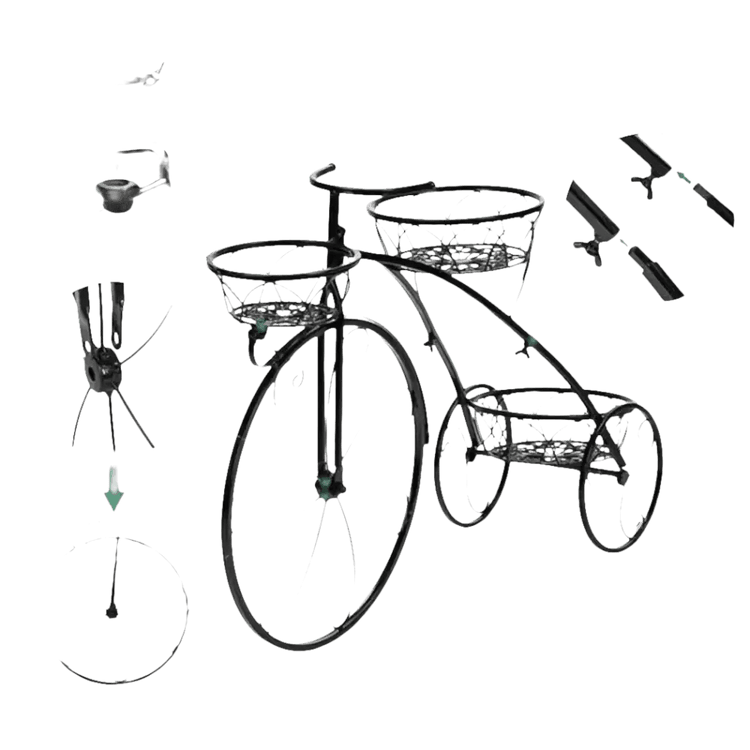 Unique 3 Tier Bicycle Plant Stand - GiFTiFY