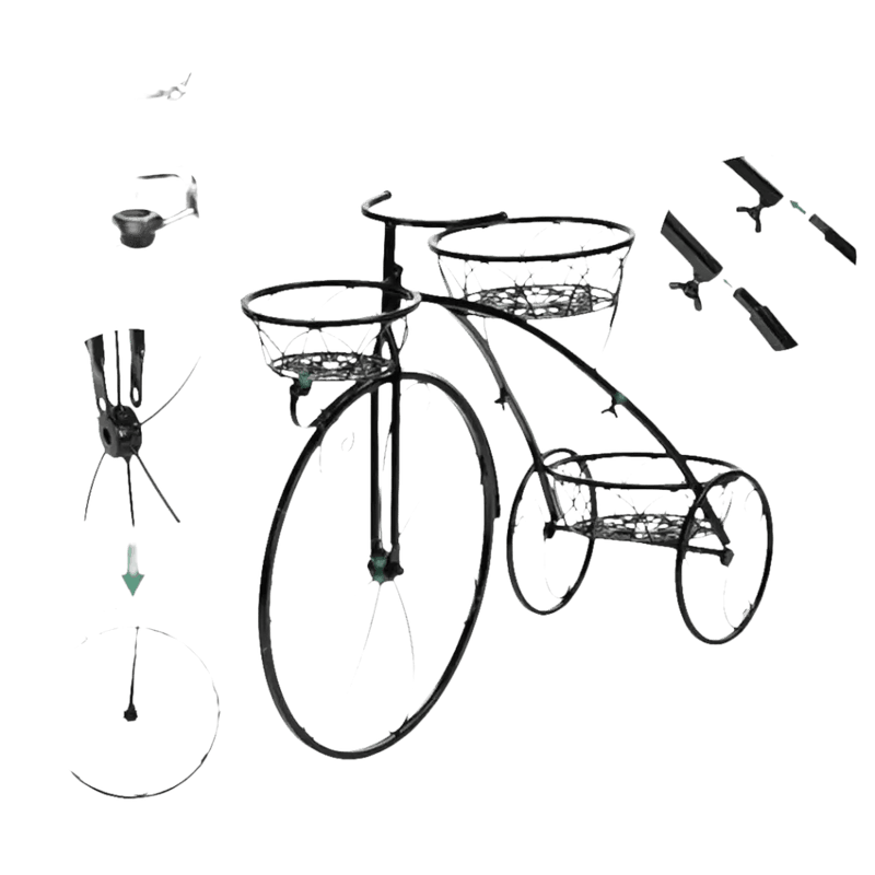 Unique 3 Tier Bicycle Plant Stand Plant Stand by Wistand889 Store