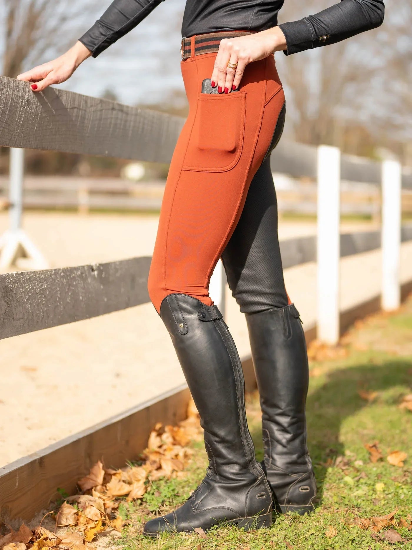 PerforMAX All Season Full Seat Pull On Breech w/2 Cargo Pockets FITS Riding