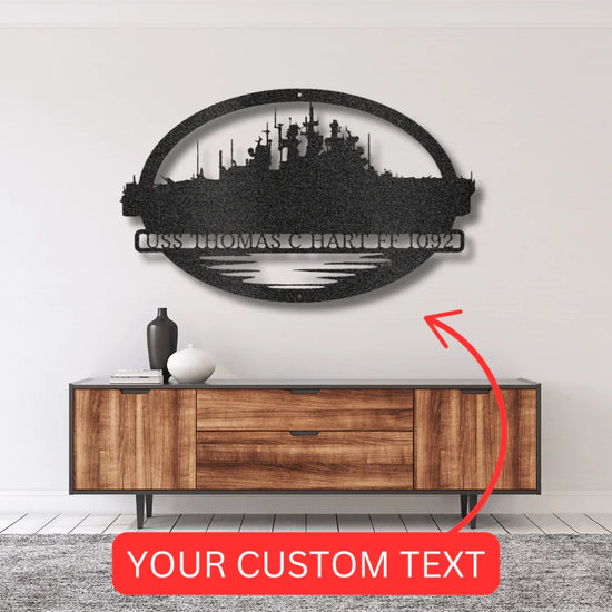 Battleship Navy SEALs Veteran - Custom Metal Sign - GiFTiFY