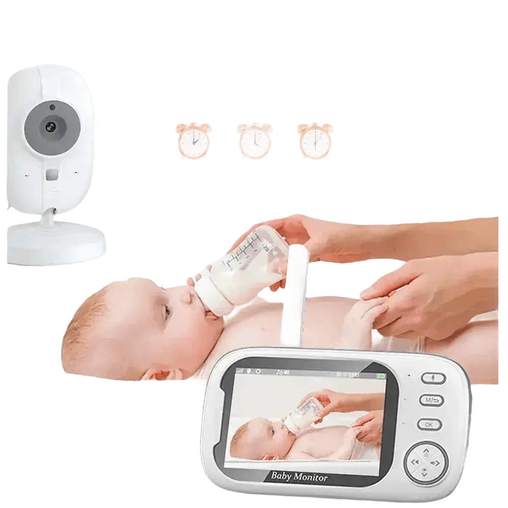 Video Baby Monitor with Two-Way Audio and Temperature Display US Plug - GiFTiFY