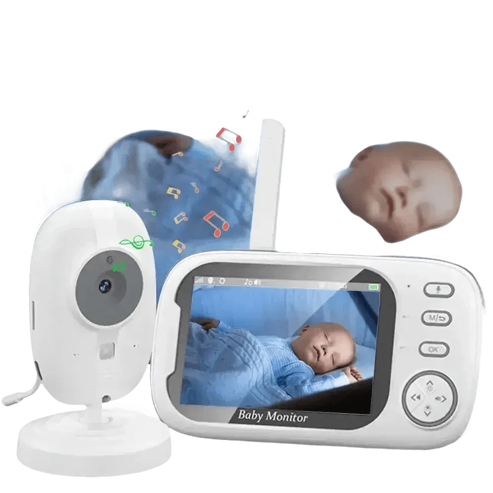 Video Baby Monitor with Two-Way Audio and Temperature Display US Plug - GiFTiFY